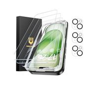 UNBREAKcable Protector de Pantalla para iPhone 15 Plus - Pack de 3, 3 Vidrios Templados + 3 Protectores de Lente de Cámara, Dureza 9H, Alta Definición, Anti-Huellas, 6,7 Pulgadas