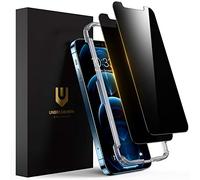 UNBREAKcable Protector Pantalla de Privacidad para iPhone 12 (6.1"), Anti Spy Cristal Templado para iPhone 12, Antiarañazos, Antihuellas, Sin Burbujas, Dureza 9H, 0.33 mm - 2 Unidades