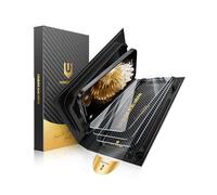 UNBREAKcable Vidrio Templado para iPhone 15 Pro - Paquete de 3 Dureza 9H+ Protector de Pantalla Irrompible [Marco de Fácil Instalación][99,99% HD Clear][Compatible con Fundas] para Apple 15 Pro 6,7"