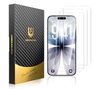 UNBREAKcable Vidrio Templado para iPhone 17 [Paquete de 3] Dureza 9H+ Protector de Pantalla Irrompible [Marco de Fácil Instalación] [99,99% HD Clear] [Compatible con Fundas] para Apple 17 6,3"