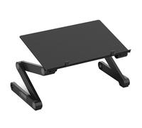 Uncaged Ergonomics WorkEZ Professional Notebook Computer Riser Foldable Lap Desk for Bed and Couch - Black-P, color negro