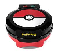 Uncanny Brands - Máquina de Pokemon Pokeball, para crear tu gofre con la impresión de la Poke Ball - Enchufe europeo - Tipo C (WM1-POK-PK1-EU) - Regalo Friki - Cocina