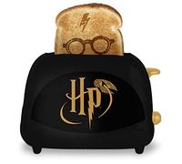 Uncanny Brands - Tostadora de Harry Potter con 2 rebanadas - Tostadas Harry Potter en su tostada - Divertido aparato de cocina - Compacto y fácil de limpiar