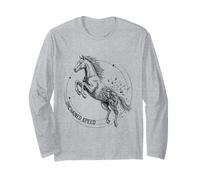 Unchained Speed Wild Horse Libertad Movimiento rápido Poder Manga Larga
