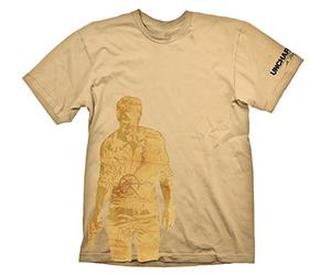 Uncharted 4 T-Shirt Nathan Drake Map , S [Importación Alemana]
