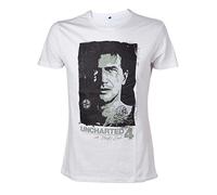 Uncharted 4 T-Shirt -XL- Drake Kompass, Weiss [Importación Alemana]