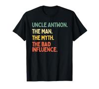 Uncle Antwon Cita El Hombre El Mito La Mala Influencia Divertido Camiseta