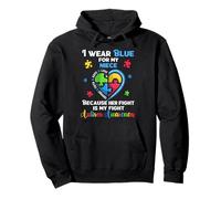 Uncle Aunt - Camisa de concienciación sobre el autismo, divertido rompecabezas de corazón autista Sudadera con Capucha