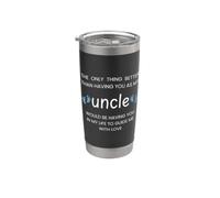 Uncle Godfather Proposal - Will You Be My Godfather Baby Boy Vaso térmico de acero inoxidable de doble pared