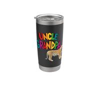 Uncle Grandpa Tiger Logo Vaso térmico de acero inoxidable de doble pared