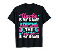 Uncle Is My Name Keeping Gender Is My Game Gender Reveal Camiseta