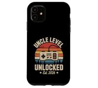 Uncle Level Unlocked 2026 Funny Gamer Gaming Humor Hombres Carcasa para iPhone 11