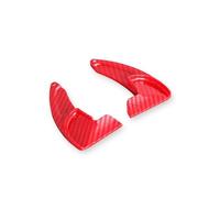 UNCLE LIAO 2 Piezas Levas de Cambio del Volante,Extensiones de levas de Cambio del Volante del automóvil de Apto para Jeep Grand Cherokee Chargeur Challenger Durango.,E-Carbon Red