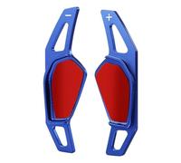 UNCLE LIAO 2 Piezas Levas de Cambio del Volante,Extensiones de levas de Cambio del Volante del automóvil de Apto para Skoda Octavia A8 MK4 2020 2021 Karoq Kodiaq.,B-Blue
