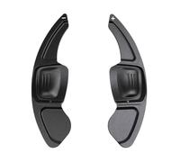 UNCLE LIAO 2 Piezas Levas de Cambio del Volante,Extensiones de levas de Cambio del Volante del automóvil de Apto para VW Passat Teramont Tiguan Atlas 2017 2018 2019.,A-Black