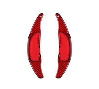 UNCLE LIAO 2 Piezas Levas de Cambio del Volante,Extensiones de levas de Cambio del Volante del automóvil de Apto para Mercedes Benz AMG A35 A45S CLA45 C43 E53 G63 GLC63 GLE63 SL63 GT.,B-Red Carbon