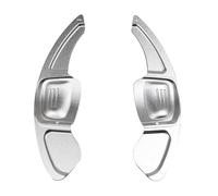 UNCLE LIAO 2 Piezas Levas de Cambio del Volante,Extensiones de levas de Cambio del Volante del automóvil de Apto para VW Passat Teramont Tiguan Atlas 2017 2018 2019.,D-Silver