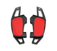 UNCLE LIAO 2 Piezas Levas de Cambio del Volante,Extensiones de levas de Cambio del Volante del automóvil de Apto para VW Golf 7 7.5 GTI MK7 GTE GTD Polo Jetta GLI.,A-Black