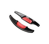 UNCLE LIAO 2 Piezas Levas de Cambio del Volante,Extensiones de levas de Cambio del Volante del automóvil de Apto para Mazda 3 2020 2021.,A-Black