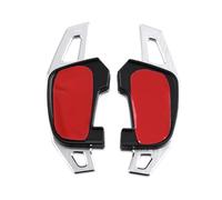 UNCLE LIAO 2 Piezas Levas de Cambio del Volante,Extensiones de levas de Cambio del Volante del automóvil de Apto para VW Golf 7 7.5 GTI MK7 GTE GTD Polo Jetta GLI.,C-Silver