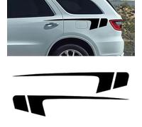 UNCLE LIAO Auto Pegatinas de Calcomanías Body Stripe Lateral,para Dodge Durango Auto gráfico decoración del Cuerpo Accesorios Puerta Lateral Falda calcomanías.,White