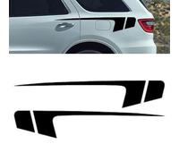 UNCLE LIAO Auto Pegatinas de Calcomanías Body Stripe Lateral,para Dodge Durango Auto gráfico decoración del Cuerpo Accesorios Puerta Lateral Falda calcomanías.,White