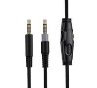 UNCLE LIGHT Alpha - Cable de repuesto compatible con auriculares HyperX Cloud Alpha Gaming de 3.5 mm, 1.5 metros, color negro