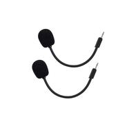 UNCLE LIGHT Paquete de 2 micrófonos de juego de repuesto para auriculares JBL Quantum 100 (Q100) en PC/Xbox/PS/Switch/MAC, micrófono desmontable de 2.5 mm