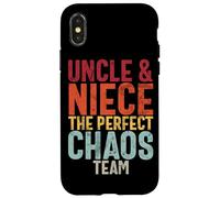 Uncle & Niece The Chaos Team Retro Best Uncle Sobrine Carcasa para iPhone X/XS