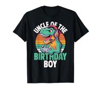 Uncle of The Birthday Boy Gaming T-Rex Cumpleaños a Juego Camiseta