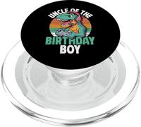 Uncle of The Birthday Boy Gaming T-Rex Cumpleaños a Juego PopSockets PopGrip para MagSafe