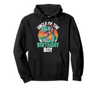 Uncle of The Birthday Boy Gaming T-Rex Cumpleaños a Juego Sudadera con Capucha