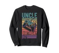 Uncle of The Birthday Boy, Vintage Gamer, Cumpleaños a Juego Sudadera