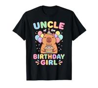 Uncle of The Birthday Girl Capybara Camiseta