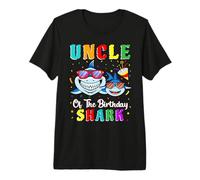 Uncle of The Shark Birthday Family Matching Birthday Nephew Camiseta Premium