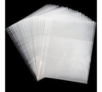 Uncle Paul 100 Hojas de páginas de Moneda para la colección de Papel Moneda - 3 Bolsillos Fundas de Moneda/portamonedas para Recoger páginas de álbum para Papel Moneda Billete Billete cupón IN02100