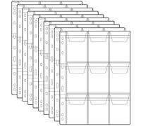 Uncle Paul 90 páginas de Monedas de Bolsillo-9 Rejillas/página Soporte de Insignia de Moneda Transparente Sello Protector de Moneda Suministros de recolección de Monedas 10 Hojas CS03009