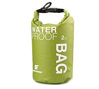Uncle Paul Bolsas estancas - Verde 2 litros a la Deriva Impermeable Bolsa Seca para Paseo en Barco, Kayak, Pesca, Canotaje, natación, Camping, piragüismo