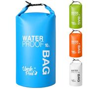 Uncle Paul Bolsas secas para barco, protección de pertenencias, bolsa impermeable para exteriores, a la deriva, barco, kayak, pesca, rafting, natación, camping, canoa, surf, Azul cian., 10 Literes(2.2