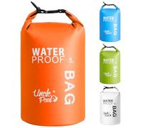 Uncle Paul Bolsas secas para barco, protección de pertenencias, bolsa impermeable para exteriores, a la deriva, barco, kayak, pesca, rafting, natación, camping, canoa, surf, Naranja mandarina, 5