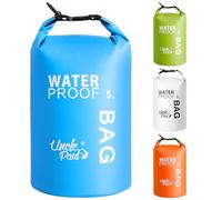Uncle Paul Bolsas secas para barco, protección de pertenencias, bolsa impermeable para exteriores, a la deriva, barco, kayak, pesca, rafting, natación, camping, canoa, surf, Azul cian., 5 Literes(1.1