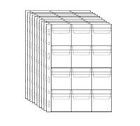 Uncle Paul Páginas de Bolsillo para Monedas - 12 Bolsillos Estándar de 9 Hoyos Inserciones de Bolsillo para Monedas Recolección de Fundas para Monedas 10 Hojas CS03112