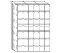 Uncle Paul Páginas de Carpeta de Monedas 210 Bolsillos - Accesorios para Porta Monedas Suministros de colección de Monedas 5 Hojas CS03042