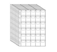 Uncle Paul Páginas de Carpeta de Monedas 300 Bolsillos - Accesorios para Porta Monedas Suministros de colección de Monedas 10 Hojas CS03030