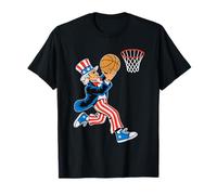 Uncle Sam - Bandera estadounidense de baloncesto, 4 de julio Camiseta