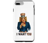 Uncle Sam Drag Queen LGBTQ Orgulloso Patriótico Americano Estados Unidos Carcasa para iPhone 7 Plus/8 Plus