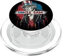 Uncle Sam Graffiti Arte Urbano Patriótico Rojo Blanco Azul Estilo PopSockets PopGrip para MagSafe
