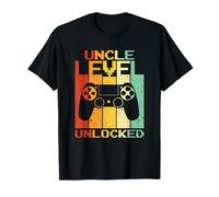Uncle To Be Shirts Co. Uncle Level Unlocked Shirt Pregnancy Gamer Uncle To Be Camiseta Hombre Unisex Manga Larga S Black