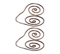 UncleS 2. Joyería De Mano Cobre Helicoidal Abierta Textura Metal Espiritual Ajustable para Conexión A Tierra Energía Anillo Mano Cobre Helicoidal Uso Diario