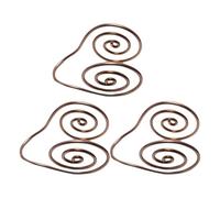 UncleS 2. Joyería De Mano Cobre Helicoidal Abierta Textura Metal Espiritual Ajustable para Conexión A Tierra Energía Anillo Mano Cobre Helicoidal Uso Diario